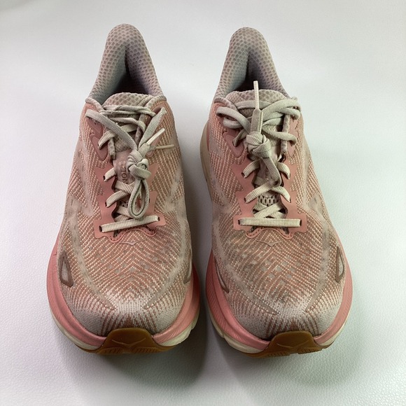 HOKA ONE ONE Clifton 9 Womens Shoes Size 9.5 Color: Sandstone/Cream